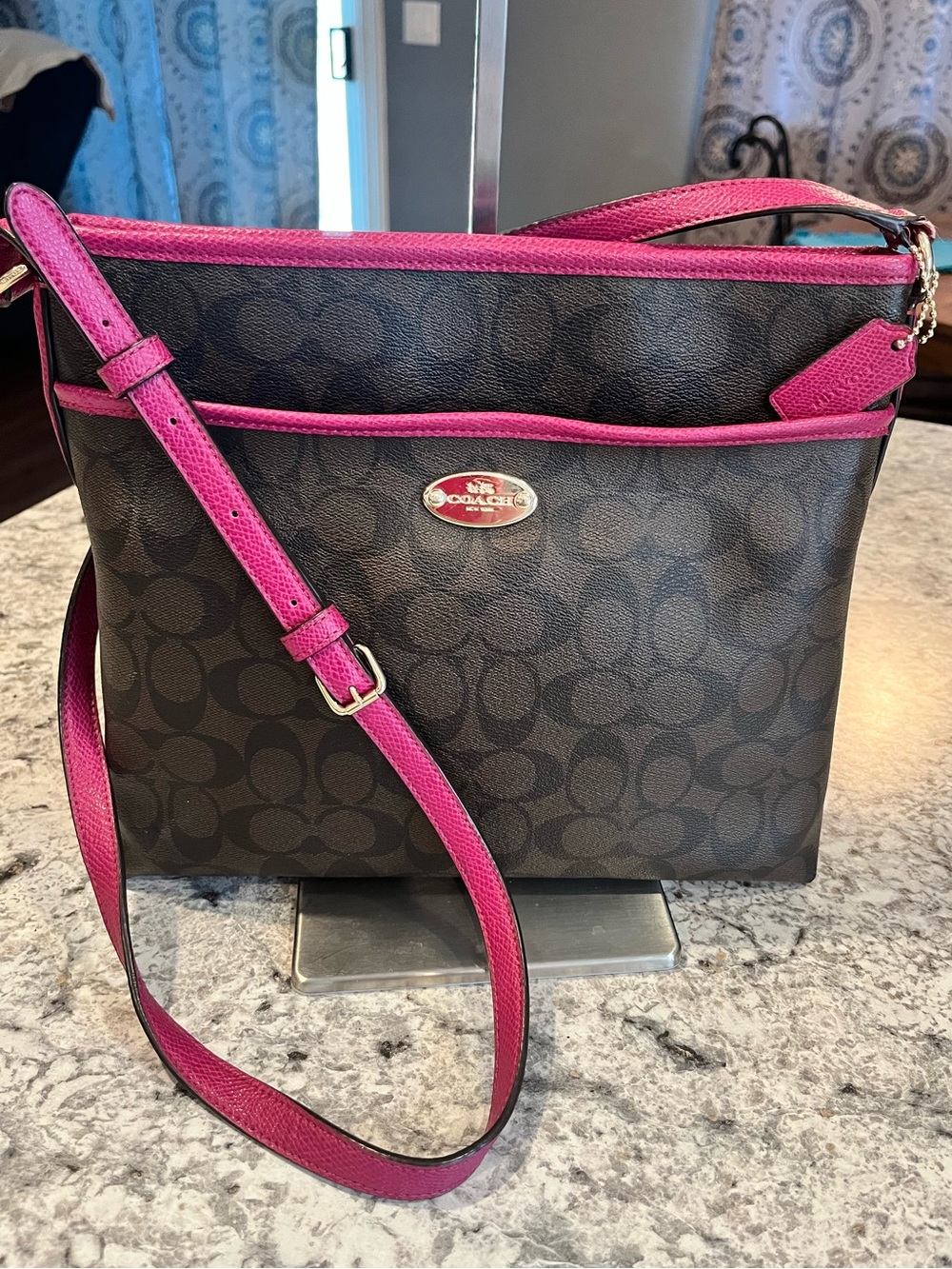 Coach Signature File Crossbody Bag